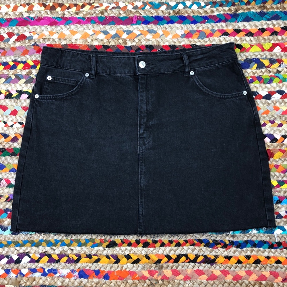 Topshop Moto Denim Skirt size 12